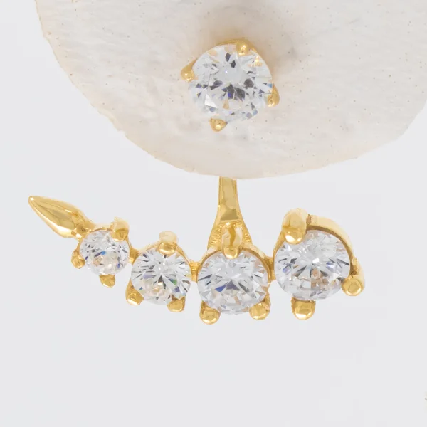 Ear-Jacket-Ohrringe 14K oder 18K