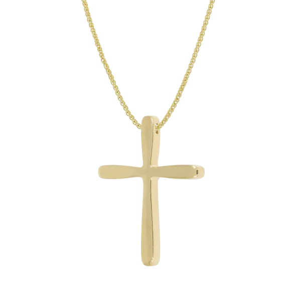 Unisex-Goldkreuz „Minimal Curves“