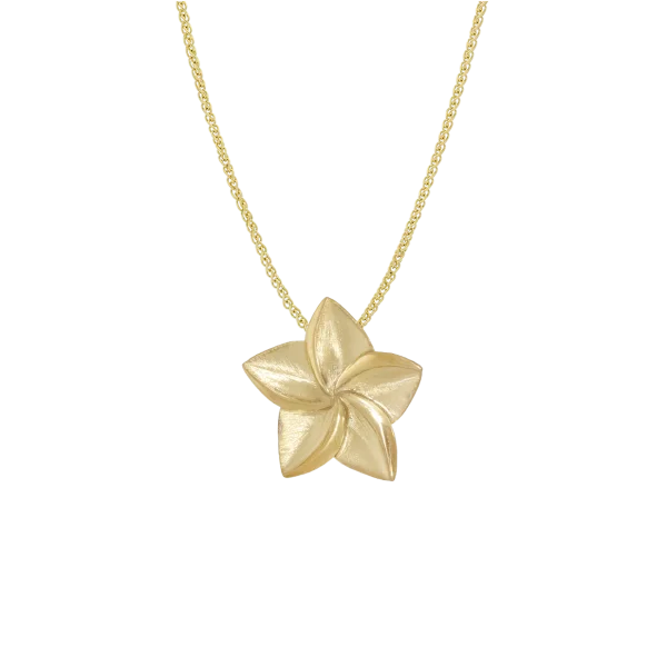 Women's Gold Flower Pendant