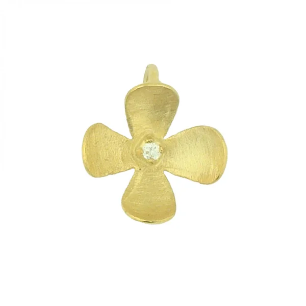 Women's Gold Flower Pendant