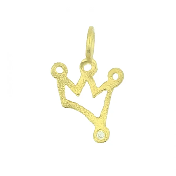 Women's Gold Crown Pendant