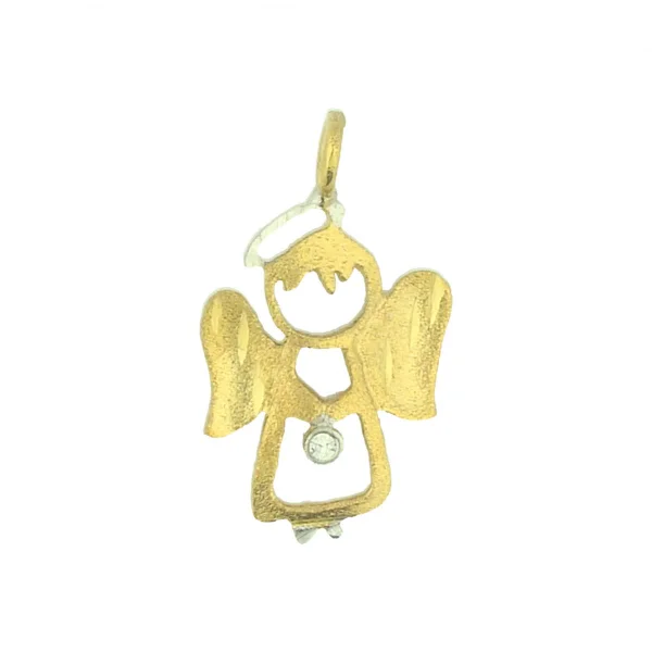 Women's Gold Little Angel Pendant