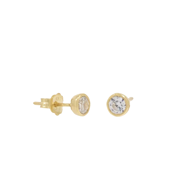 Goldene Ohrstecker 14K oder 18K