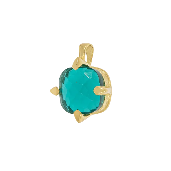 Women's Gold Motif with Green Zircon