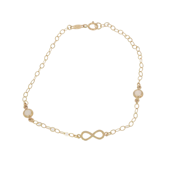 Armband aus 14K Gold mit Unendlichkeitssymbol
