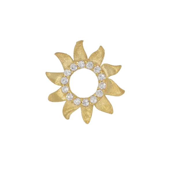 Women's Gold Motif with Zircon