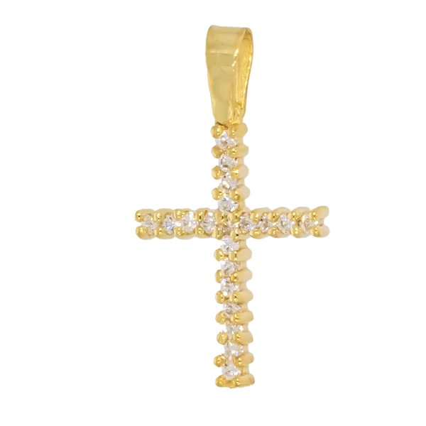 Women's Small Gold Cross