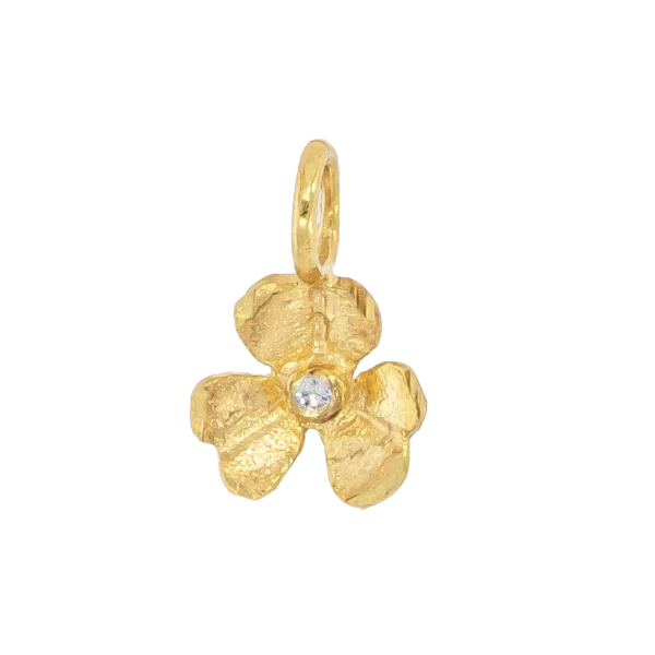 Women's Gold Flower Pendant