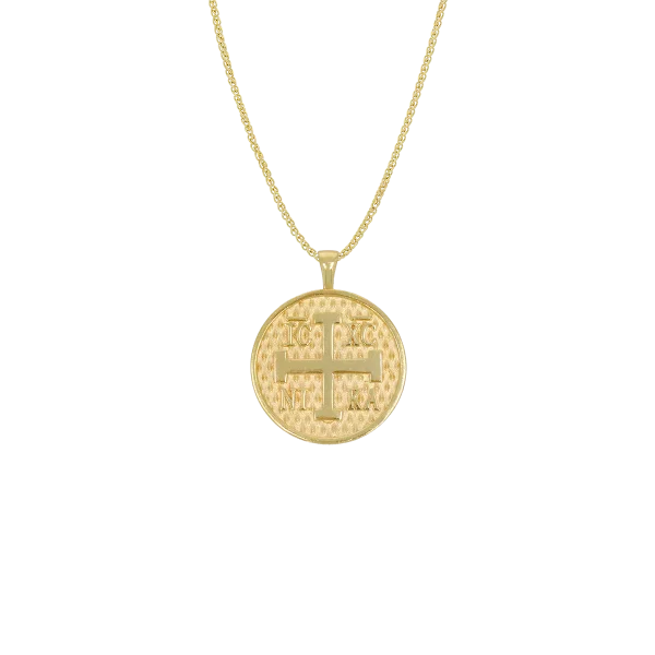 Goldenes Agiokonstantinato „IC XC NI KA“
