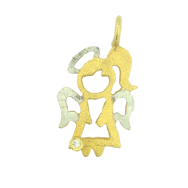Women's Gold Little Angel Pendant