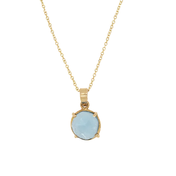 18K Goldcollier mit Tansanit