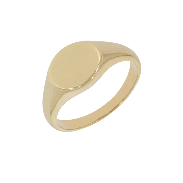 Unisex Gold Signet Ring