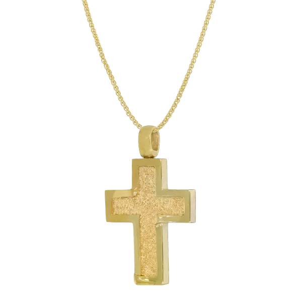 Unisex-Goldkreuz „Frame“