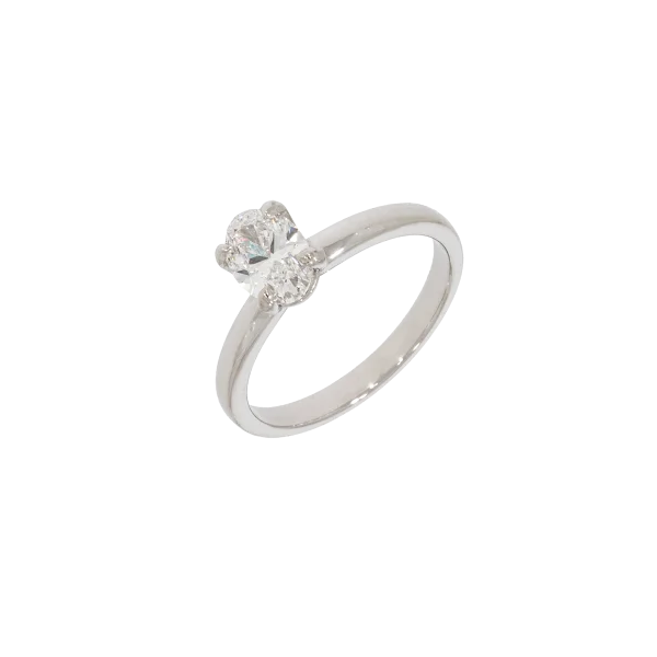 Zweifarbiger Solitärring 18K mit Diamant Copy