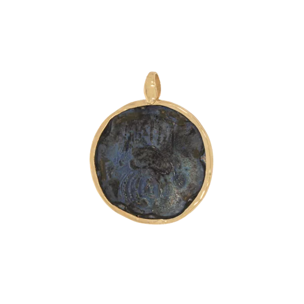 Double-Sided Agiokonstantino in 9K Gold and Copper Copy