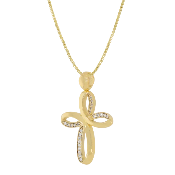 Damen-Goldkreuz „Drawlin“