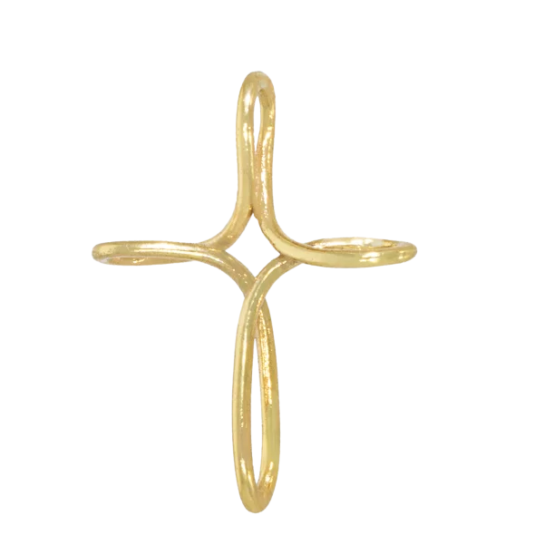 Women's Small Minimal Gold Cross
