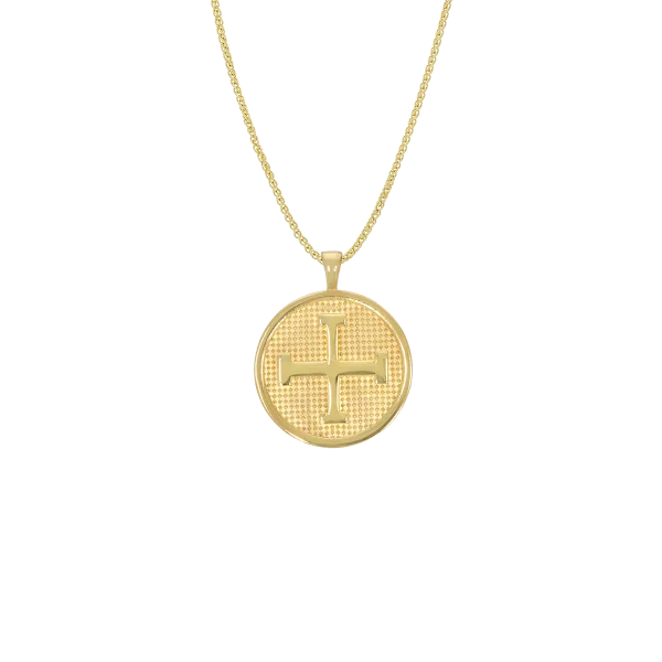 Goldenes Agiokonstantinato mit Kreuz
