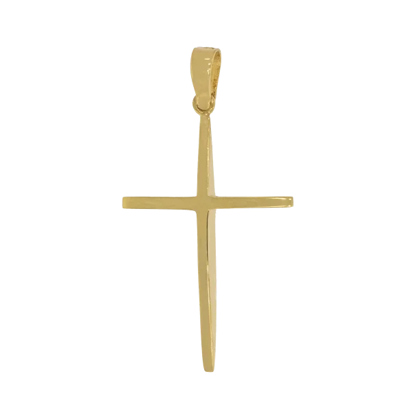 Minimal Plain Gold Cross