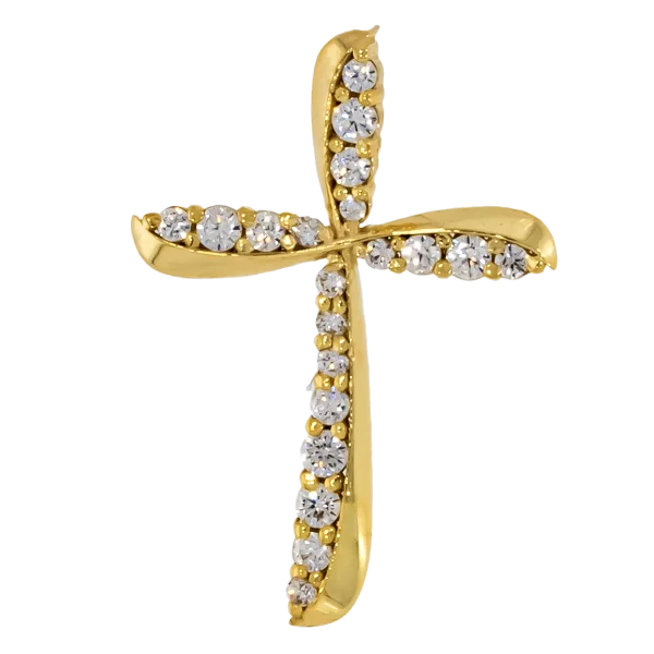 Women's Small Gold Cross