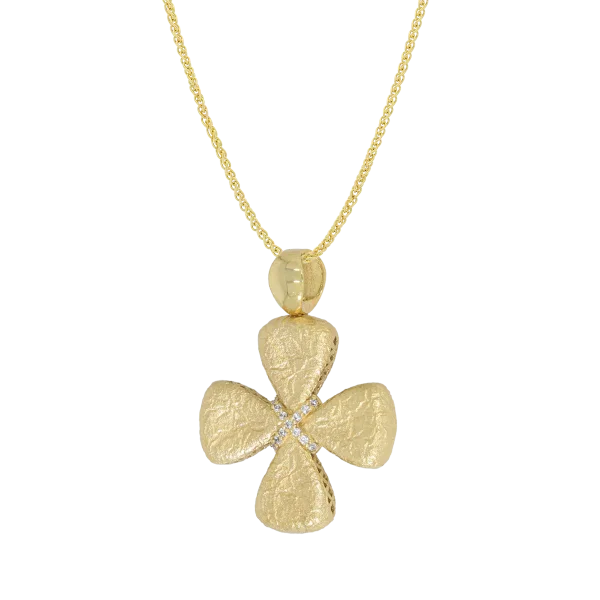 Women's Double-Sided Gold Cross "Small Codre"