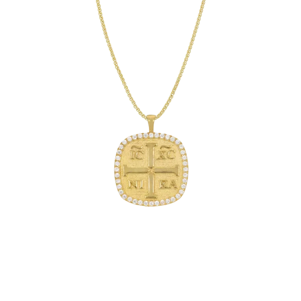 Goldenes Agiokonstantinato „IC XC NI KA“