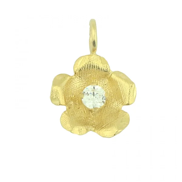 Women's Gold Flower Pendant