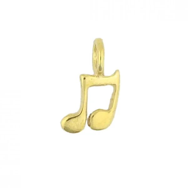 Women's Gold Musical Note Pendant
