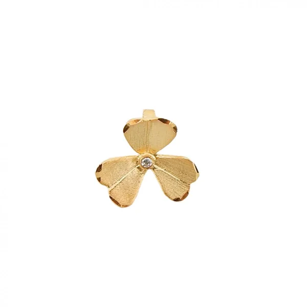 Damen-Goldanhänger Blume
