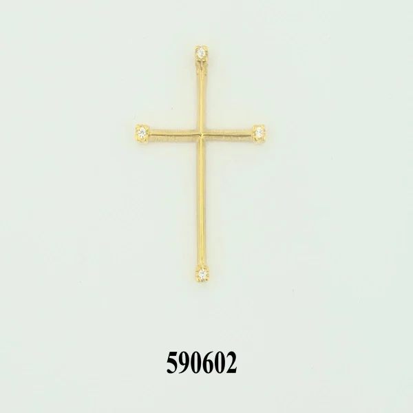 Women's Small Gold Cross