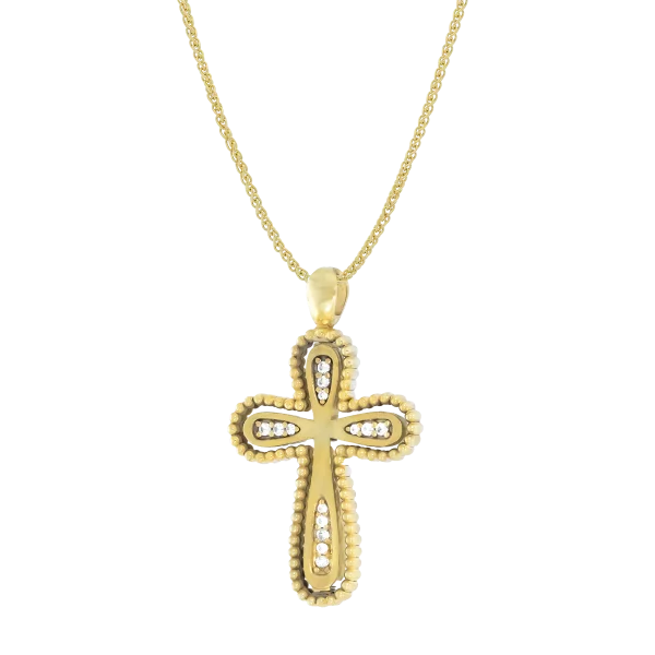 Drehbares Goldkreuz „Kycle“
