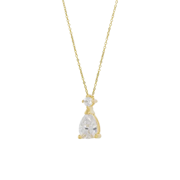 Women's 14K Necklace Medium Teardrop with Chain