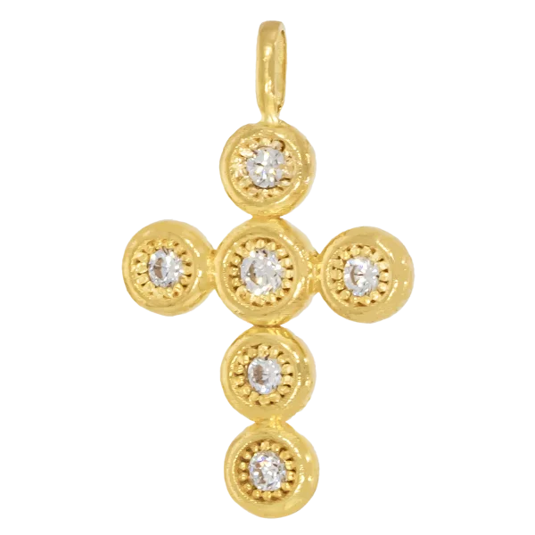Women's Small Gold Cross