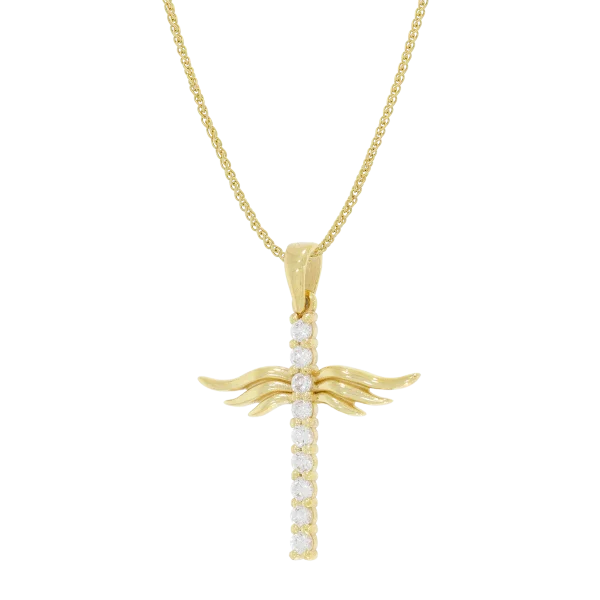Women's Gold Cross "Unwings"