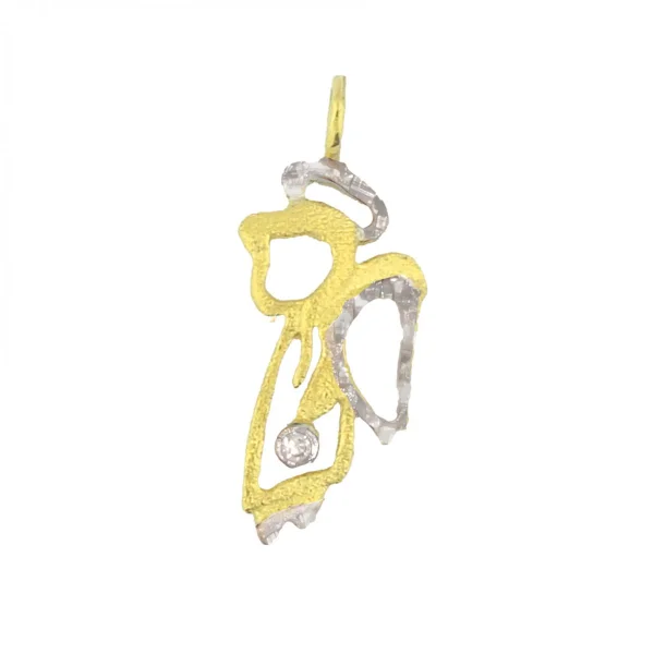 Women's Gold Little Angel Pendant